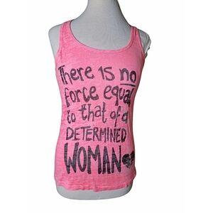 Next Level Apparel Hot Pink Graphic Tank Top